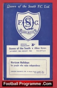 Queen Of The South v Albion Rovers 1965 – Scotland