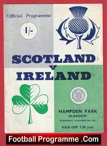 Scotland v Northern Ireland 1964 - Hampden Park + George Best - Image 2