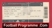 Southampton v Manchester United 2014 – Football Ticket