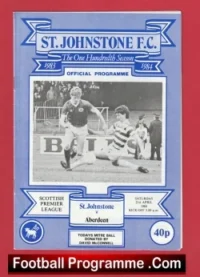 St Johnstone v Aberdeen 1984 – Alex Ferguson Manager