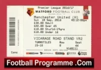 Watford v Manchester United 2016 – Football Ticket