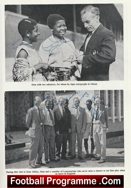 Stanley Matthews X1 v World Stars 1965 - Multi Signed Autographed - Image 7