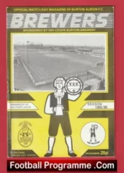Burton Albion v Worksop Town 1986 – Presidents Cup Final