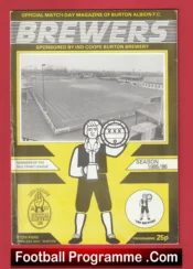 Burton Albion v Worksop Town 1986 – Presidents Cup Final