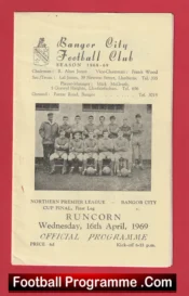 Bangor City v Runcorn 1969 – Northern Cup Final