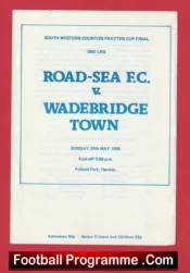 Road Sea v Wadebridge Town 1980 – Southern Pratten Cup Final