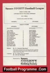 Arudel v Steyning 1979 – Sussex Cup Final