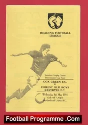 Cox Green v Forest Old Boys 1994 – Berkshire Cup Final