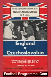 England v Czechoslovakia 1966 – Czech Football Team