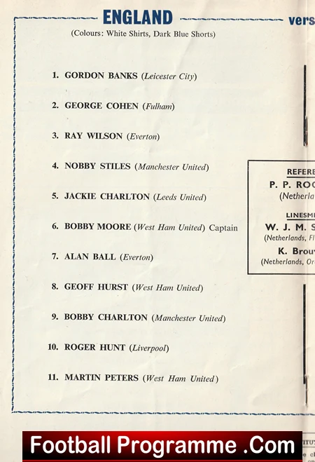 England v Czechoslovakia 1966 - Czech Football Team - Image 3