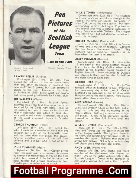 Irish League v Scottish League 1960 - Windsor Park Belfast Ireland - Image 4