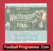 Tottenham Hotspur v Leicester City 1999 – League Cup Final Ticket