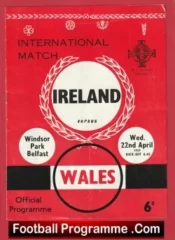 Northern Ireland v Wales 1959 – Windsor Park – Belfast