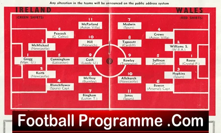 Northern Ireland v Wales 1959 - Windsor Park - Belfast - Image 3