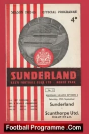 Sunderland v Scunthorpe United 1962