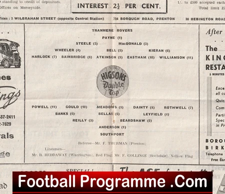 Tranmere Rovers v Southport 1951 - Image 3