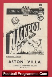 Blackpool v Aston Villa 1951