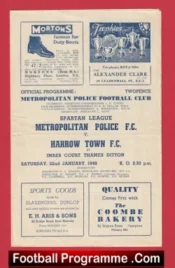 Harrow Town v Metropolitan Police 1949 – Met Police Ditton