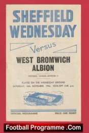 Sheffield Wednesday v West Brom 1946 – WBA