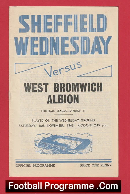 Sheffield Wednesday v West Brom 1946 - WBA - Image 2