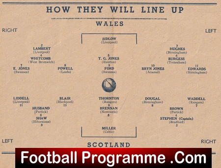 Wales v Scotland 1946 - at Wrexham Pirate Football Programme - Image 3