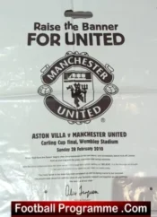 Manchester United v Aston Villa 2010 Final – Poly Bag Souvenir