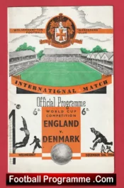 England v Denmark 1956 – Busby Babes Duncan Edwards