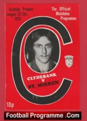 Clydebank v St Mirren 1977 – Alex Ferguson Manager