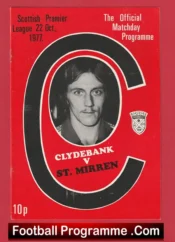 Clydebank v St Mirren 1977 – Alex Ferguson Manager