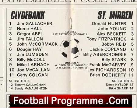Clydebank v St Mirren 1977 - Alex Ferguson Manager - Image 3