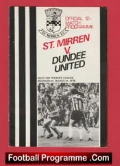 St Mirren v Dundee United 1978 – Alex Ferguson Manager
