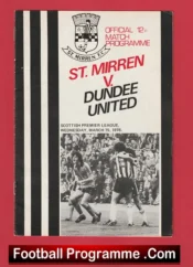 St Mirren v Dundee United 1978 – Alex Ferguson Manager