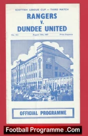 Glasgow Rangers v Dundee United 1967 – Alex Ferguson Player