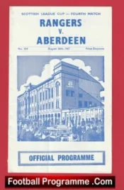 Glasgow Rangers v Aberdeen 1967 – Alex Ferguson Player