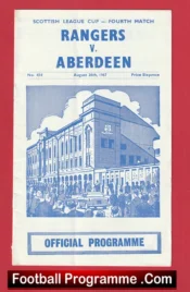 Glasgow Rangers v Aberdeen 1967 – Alex Ferguson Player