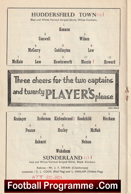 Huddersfield Town v Sunderland 1958 - Denis Law - Image 3