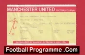 Manchester United v Glasgow Celtic 1990 Bryan Robson Testimonial Ticket