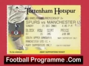 Tottenham Hotspur v Manchester United 2003 – Match Ticket