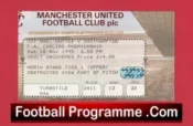 Manchester United v Southampton 1995 – Match Ticket