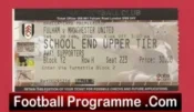 Fulham v Manchester United 2004 – Match Ticket