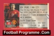 Manchester United v Manchester City 2004 – Football Ticket