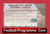 Manchester United v Everton 1996 – Match Ticket