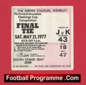 Manchester United v Liverpool 1977 – FA Cup Final Match Ticket