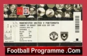Manchester United v Portsmouth 2008 – Community Shield Match Ticket