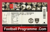 Manchester United v Portsmouth 2008 – Community Shield Match Ticket