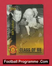 Manchester United Bill Foulkes Autograph Signed Football Card Man Utd