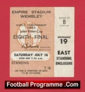 England v Mexico 1966 – Ticket World Cup Genuine