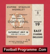 England v Mexico 1966 – Ticket World Cup Genuine