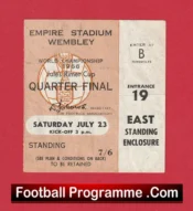 England v Argentina 1966 – Ticket World Cup QF Genuine