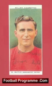 Manchester United George Mutch Autograph Man Utd 1934 – 1937